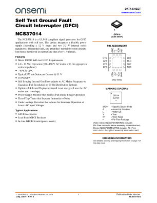 NCS37014 数据手册首页