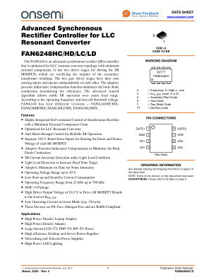 FAN6248HC datasheet cover page