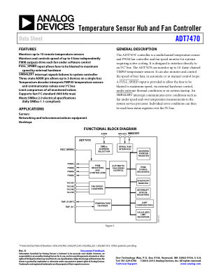 ADT7470 数据手册首页
