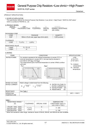 MCR10LEQPJS 数据手册首页