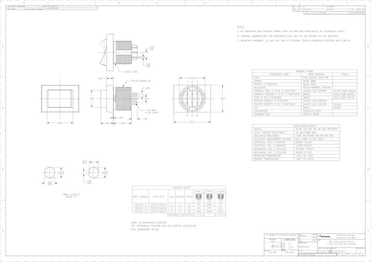 TRD23N10WL04 datasheet cover page