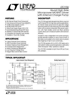 LT1156 datasheet cover page