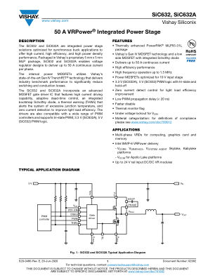 SIC632A datasheet cover page