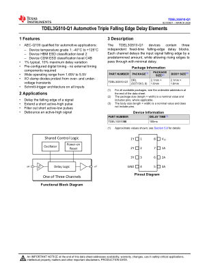 TDEL3G510-Q1 datasheet cover page
