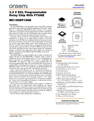 MC100EP196B datasheet cover page