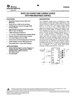 TPS60230 datasheet cover page