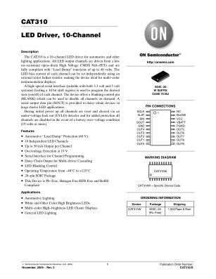 CAT310 数据手册首页