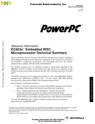 MPE603E datasheet cover page