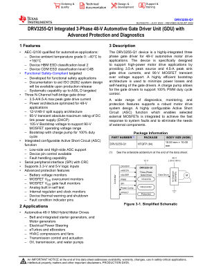 DRV3255-Q1 datasheet cover page