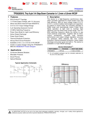TPS6283810 datasheet cover page