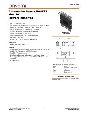 NXV08H250DPT3 数据手册首页