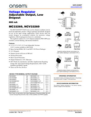 MC33269 datasheet cover page