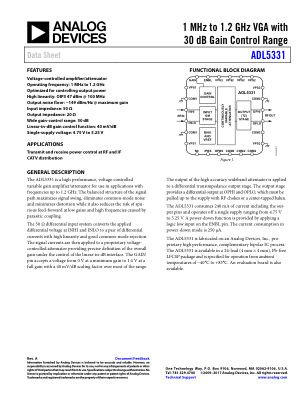 ADL5331 数据手册首页