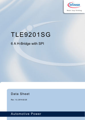 TLE9201SG 数据手册首页