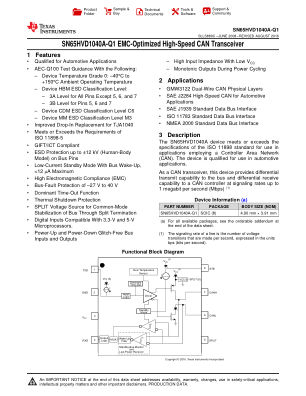 SN65HVD1040A-Q1 数据手册首页