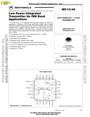 MC13146 datasheet cover page