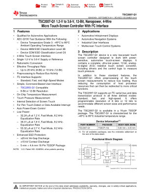 TSC2007-Q1 datasheet cover page