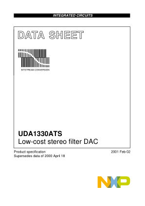UDA1330ATS 数据手册首页