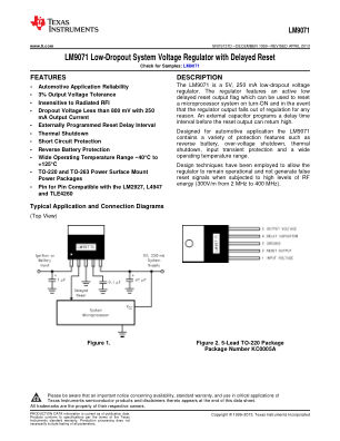 LM9071 datasheet cover page