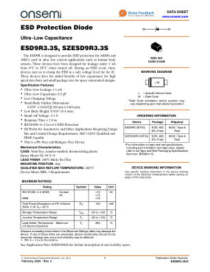 ESD9R3.3S datasheet cover page