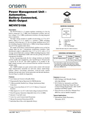 NCV97310A datasheet cover page