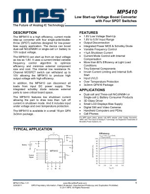 MP5410 datasheet cover page