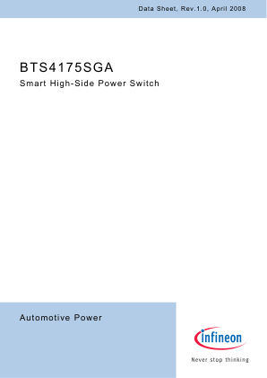 BTS4175SGA datasheet cover page