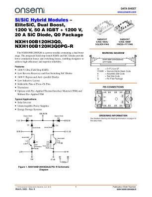 NXH100B120H3Q0 数据手册首页