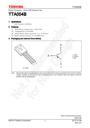 TTA004B datasheet cover page