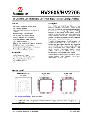 HV2605TQ-G 数据手册首页