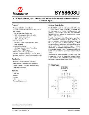 SY58608UMG-TR 数据手册首页