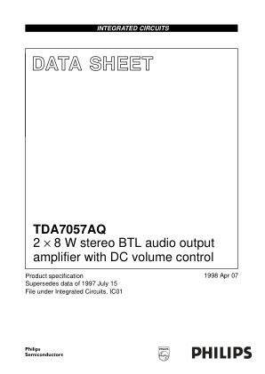 TDA7057AQ 数据手册首页