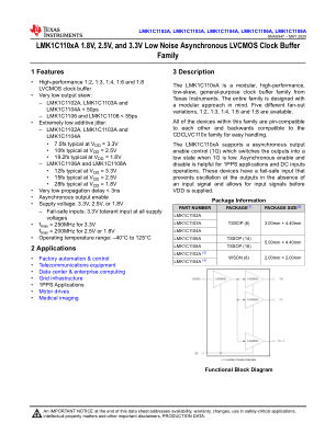 LMK1C1108A datasheet cover page