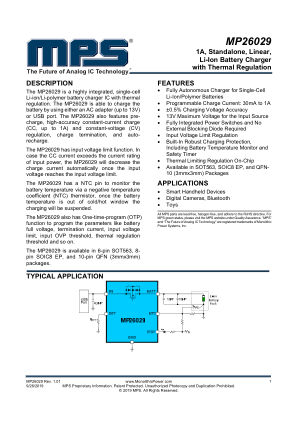 MP26029 datasheet cover page