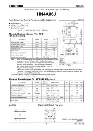 HN4A06J datasheet cover page
