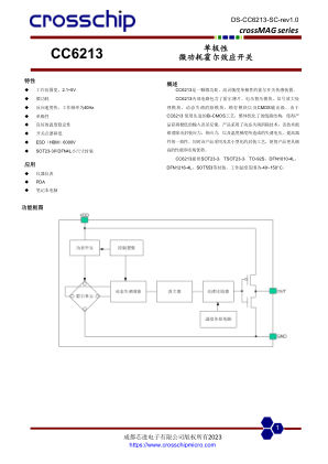 CC6213 datasheet cover page