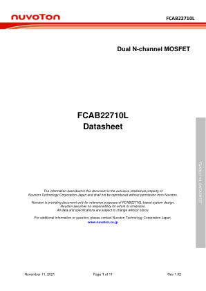 FCAB22710L datasheet cover page