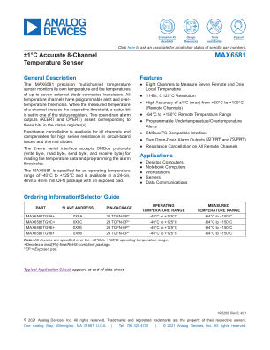 MAX6581 datasheet cover page