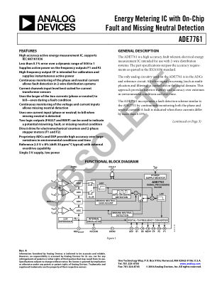 ADE7761 数据手册首页