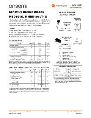 MBD101 数据手册首页