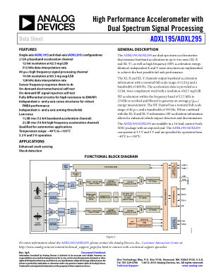 ADXL195 datasheet cover page