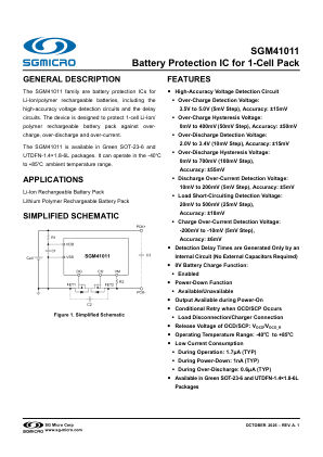 SGM41011 datasheet cover page