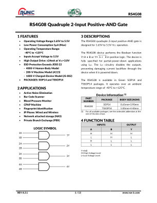 RS4G08 数据手册首页