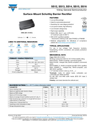 SS12 datasheet cover page