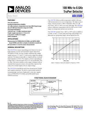 ADL5500 datasheet cover page