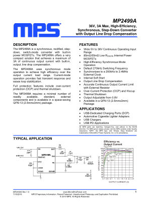 MP2499A 数据手册首页
