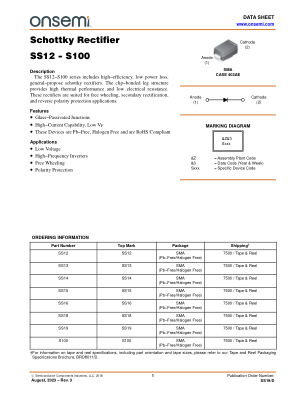 SS19 datasheet cover page