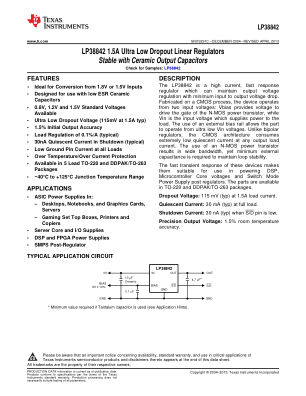 LP38842 datasheet cover page