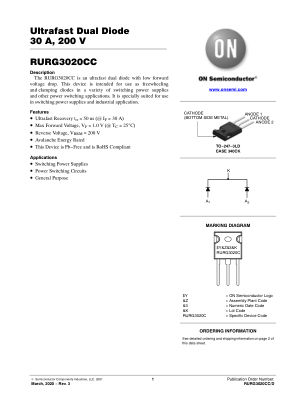 RURG3020CC 数据手册首页