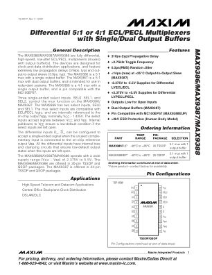 MAX9386-MAX9388 datasheet cover page